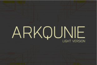 Arkqunie: A Modern, Flexible Typeface for Creative Expression