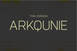 Arkqunie Outline Thin: A Versatile Typographic Choice