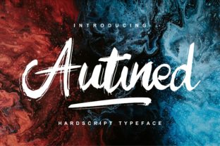 Autined: A Handwritten Calligraphy Font for Every Need