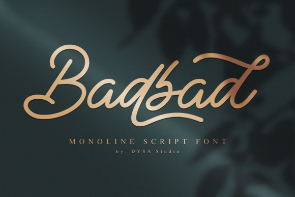 Badbad: A Stylish Retro Script Font