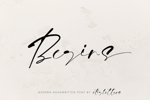Begins: A Versatile and Elegant Handwritten Font for Designers