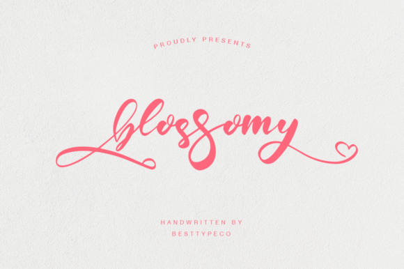 Blossomy: A Flowing Script for Elegant Design