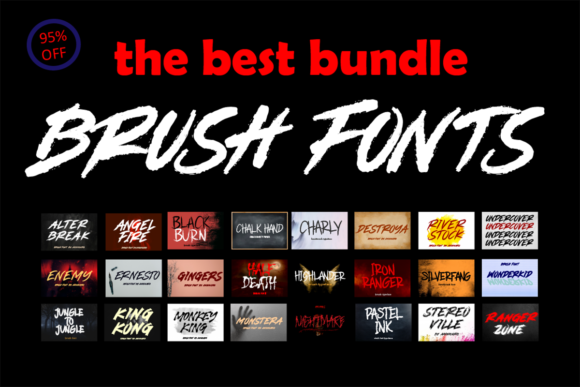 Brush Fonts Bundle: A Creative Solution for Designers and Businesses