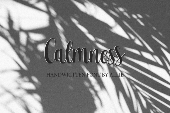 Calmness: A Timeless Handwritten Font for Every Design Need