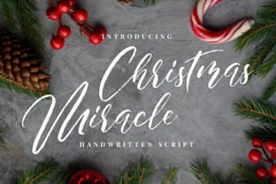 Christmas Miracle: A Festive Calligraphy Font for Elegant Design