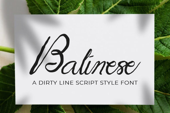 Discover the Beauty of Balinese Font