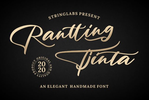 Rantting Tjinta: A Stylish Handwritten Script Font for Creative Workflows