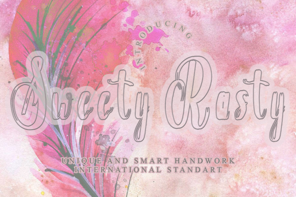 Sweety Rasty: A Handwritten Font for Creative Expression